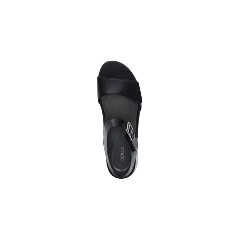 AETREX Ariel Adjustable Quarter Strap Wedge